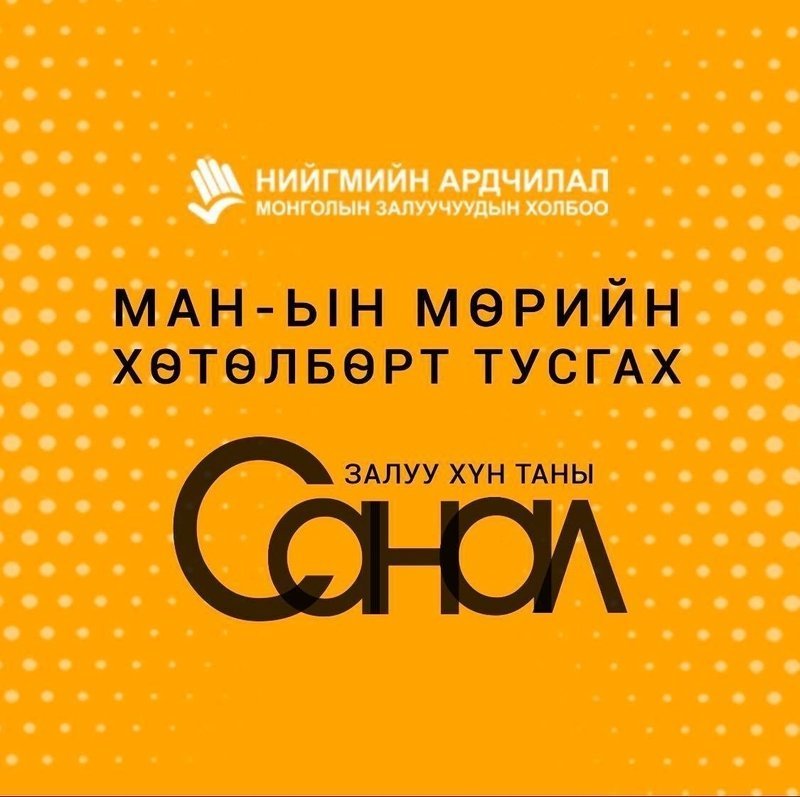 МАН-ын мөрийн хөтөлбөрт тусгах ЗАЛУУ ХҮН ТАНЫ САНАЛ: Таны хувьд хамгийн ...