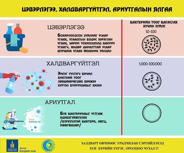 ВИДЕО: Цэвэрлэгээ, халдваргүйтгэл, ариутгал хийхийн ялгаа юу вэ?